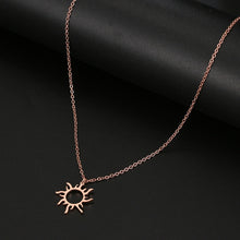 Load image into Gallery viewer, DOTIFI 316L Stainless Steel Necklace Plated Ethnic Sun Totem Pendent Necklaces For Charm Women Birthday Party Fashion Jewelry
