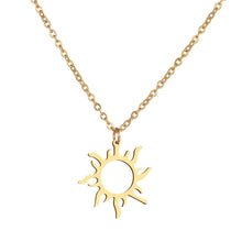 Load image into Gallery viewer, DOTIFI 316L Stainless Steel Necklace Plated Ethnic Sun Totem Pendent Necklaces For Charm Women Birthday Party Fashion Jewelry
