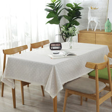 Load image into Gallery viewer, Daisy Flower Pattern Tablecloth Linen and Cotton Lace Edge Rectangular Table Cloth Home Hotel Textile
