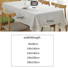 Load image into Gallery viewer, Daisy Flower Pattern Tablecloth Linen and Cotton Lace Edge Rectangular Table Cloth Home Hotel Textile
