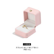 Load image into Gallery viewer, Dark Green Leather Jewelry Organizer Proposal Wedding Ring Box Pendant Bracelet Necklace Storage Case Gift Packaging Display Box
