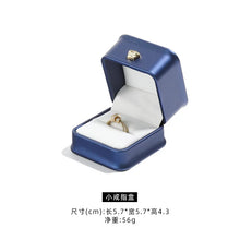 Load image into Gallery viewer, Dark Green Leather Jewelry Organizer Proposal Wedding Ring Box Pendant Bracelet Necklace Storage Case Gift Packaging Display Box
