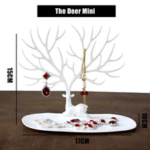 Load image into Gallery viewer, Deer Jewelry Display Stand Tray Storage Racks Earrings Necklaces Rings Jewelry Box Desktop Organizer Holder Make Up Packaging
