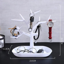 Load image into Gallery viewer, Deer Jewelry Display Stand Tray Storage Racks Earrings Necklaces Rings Jewelry Box Desktop Organizer Holder Make Up Packaging
