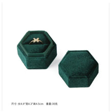 Load image into Gallery viewer, Delicate Handmade vintage velvet pendant necklace boxes gift box pink ribbon storage ring boxes jewelry packaging high-quality
