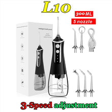 Load image into Gallery viewer, Dental water jet Irrigator dental 3-speed adjustment Water Flosser Portable Dental Water 300ML IPX6 Waterproof teeth whitening 0ral irrigator
