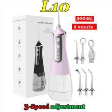 Load image into Gallery viewer, Dental water jet Irrigator dental 3-speed adjustment Water Flosser Portable Dental Water 300ML IPX6 Waterproof teeth whitening 0ral irrigator
