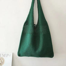 Load image into Gallery viewer, Designer Knitted Handbags Female Large Capacity Totes Women's Pack Summer Beach Bag Big Purses Casual Hollow Woven Shoulder Bags
