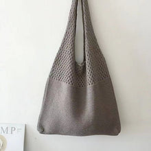 Load image into Gallery viewer, Designer Knitted Handbags Female Large Capacity Totes Women's Pack Summer Beach Bag Big Purses Casual Hollow Woven Shoulder Bags
