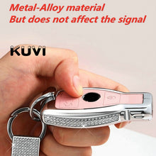 Load image into Gallery viewer, Diamond Zinc Alloy Leather Car Key Bag Case Cover Key Holder For Mercedes Benz W203 W210 W211 W124 W202 W204 AMG Accessories
