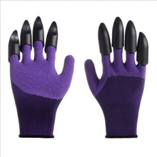 Load image into Gallery viewer, Digging gloves, gardening, dipping, labor protection, paws, garden planting, vegetable, flower, weeding protection
