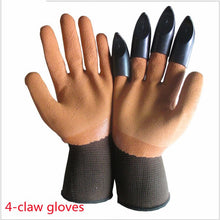 Load image into Gallery viewer, Digging gloves, gardening, dipping, labor protection, paws, garden planting, vegetable, flower, weeding protection
