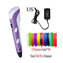Load image into Gallery viewer, Dikale 3D Pen LED Screen DIY 3D Printing Pen PLA Filament Creative Toy Gift For Kids Design Drawing 3D Printer Pen Drawing Stift

