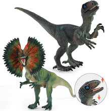 Load image into Gallery viewer, Dilophosaurus Dinosaurs Figure Dilophosaurus Simulation PVC Action Model Toys Raptor Dinosaurs Ornaments for Kids
