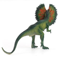 Load image into Gallery viewer, Dilophosaurus Dinosaurs Figure Dilophosaurus Simulation PVC Action Model Toys Raptor Dinosaurs Ornaments for Kids

