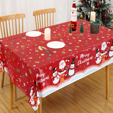Load image into Gallery viewer, Disposable Merry Christmas PVC Tablecloth Christmas Decor for Home 2023 Xmas Navidad Noel Gifts New Year's Eve Decorations 2024
