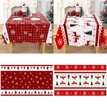 Load image into Gallery viewer, Disposable Merry Christmas PVC Tablecloth Christmas Decor for Home 2023 Xmas Navidad Noel Gifts New Year's Eve Decorations 2024
