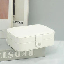 Load image into Gallery viewer, Double-Layer Jewelry Storage Box Portable Travel Jewelry Holder Organizer Storage Display Ring Necklace Stand For Jewelry
