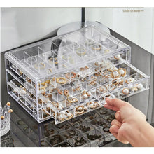 Load image into Gallery viewer, Drawer Style Transparent Jewelry Box Large Capacity Ring Earring Necklace Acrylic Jewelry Sorting Box Jewelry Box Organizer
