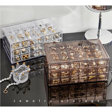 Load image into Gallery viewer, Drawer Style Transparent Jewelry Box Large Capacity Ring Earring Necklace Acrylic Jewelry Sorting Box Jewelry Box Organizer
