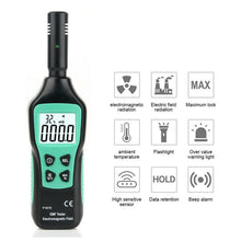 Load image into Gallery viewer, EMF Meter Detector with 3 Chips for 360° Measurement Radiation Detector Electric &amp; Magnetic Field Detection &amp; Ghost Hunting
