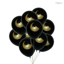 Load image into Gallery viewer, Eid Mubarak Banner Bunting Balloons Plates Napkins Tablecloth Kareem Ramadan Decoration Muslim Islamic Festival Party Supplies
