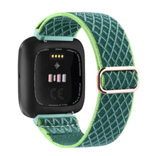 Load image into Gallery viewer, Elastic Woven Loop Strap for Fitbit Versa 3 2 Versa Lite Band Adjustable Nylon Sport Watchband Bracelet for Fitbit Sense Band
