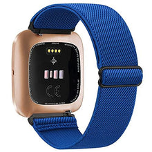 Load image into Gallery viewer, Elastic Woven Loop Strap for Fitbit Versa 3 2 Versa Lite Band Adjustable Nylon Sport Watchband Bracelet for Fitbit Sense Band
