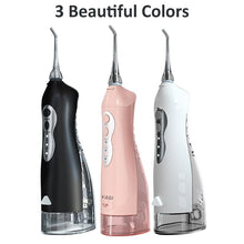 Load image into Gallery viewer, Electric Oral Irrigator Dental Water Flosser 3 Mode USB Rechargeable Family Travel Use Waterproof Water Jet Floss Teeth Cleaner 0ral irrigator
