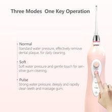 Load image into Gallery viewer, Electric Oral Irrigator Dental Water Flosser 3 Mode USB Rechargeable Family Travel Use Waterproof Water Jet Floss Teeth Cleaner 0ral irrigator
