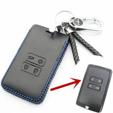 Load image into Gallery viewer, Genuine Leather 4Button Smart Key Case Cover For Renault Kadjar Car Styling (B) L2000
