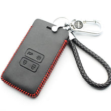 Load image into Gallery viewer, Genuine Leather 4Button Smart Key Case Cover For Renault Kadjar Car Styling (B) L2000
