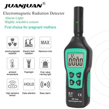 Load image into Gallery viewer, FY876 Electromagnetic Radiation Detector Monitor Radiation Dosimeter Household Best Wave radiation Tester EMF Meter Radiator
