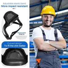 Load image into Gallery viewer, Faceshield Eyeshield Dust Cover Transparent Moto Cycling Windproof Mask Full Face Dustproof Anti-wind Welding Safety Glasses
