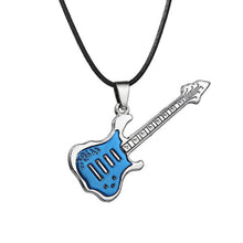 Load image into Gallery viewer, Fashion Stainless Steel Guitar Pendant Necklace For Men Punk Women Rope Chain 13 Styles Boy Female Party Jewelry Gifts Choker
