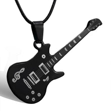 Load image into Gallery viewer, Fashion Stainless Steel Guitar Pendant Necklace For Men Punk Women Rope Chain 13 Styles Boy Female Party Jewelry Gifts Choker
