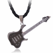 Load image into Gallery viewer, Fashion Stainless Steel Guitar Pendant Necklace For Men Punk Women Rope Chain 13 Styles Boy Female Party Jewelry Gifts Choker
