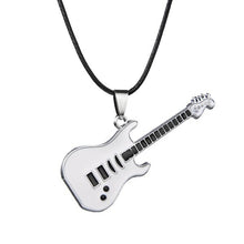 Load image into Gallery viewer, Fashion Stainless Steel Guitar Pendant Necklace For Men Punk Women Rope Chain 13 Styles Boy Female Party Jewelry Gifts Choker
