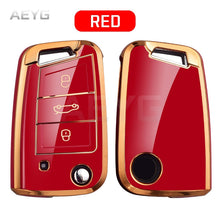 Load image into Gallery viewer, Fashion TPU Car Key Case Full Cover Fob For  Golf 7 MK7 Tiguan MK2 For SEAT Ateca Leon FR 2 Ibiza For Skoda Octavia
