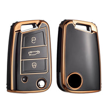 Load image into Gallery viewer, Fashion TPU Car Key Case Full Cover Fob For  Golf 7 MK7 Tiguan MK2 For SEAT Ateca Leon FR 2 Ibiza For Skoda Octavia
