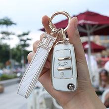 Load image into Gallery viewer, Fashion TPU Car Key Case Remote Full Cover Shell For Q3 A3 chery A1 Q2L/R8Q7 A6/A6L Land Cruiser Prado Keychain Accessories
