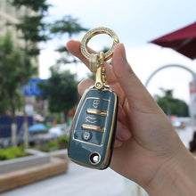 Load image into Gallery viewer, Fashion TPU Car Key Case Remote Full Cover Shell For Q3 A3 chery A1 Q2L/R8Q7 A6/A6L Land Cruiser Prado Keychain Accessories
