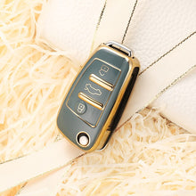 Load image into Gallery viewer, Fashion TPU Car Key Case Remote Full Cover Shell For Q3 A3 chery A1 Q2L/R8Q7 A6/A6L Land Cruiser Prado Keychain Accessories
