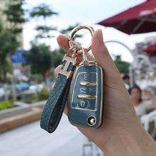 Load image into Gallery viewer, Fashion TPU Car Key Case Remote Full Cover Shell For Q3 A3 chery A1 Q2L/R8Q7 A6/A6L Land Cruiser Prado Keychain Accessories
