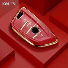 Load image into Gallery viewer, Fashion TPU Car Remote Key Case Cover Shell Fob For BMW X1 X3 X5 X6 X7 1 3 5 6 7 Series G20 G30 G11 F15 F16 G01 G02 F48 Keyless
