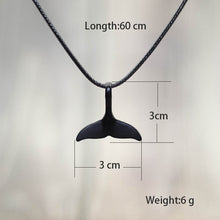 Load image into Gallery viewer, Fashion Whale Tail Necklace Bohemian Men Women Sea Animal Pendant Necklace Adjustable Simple Viking Jewelry Gift For Best Friend
