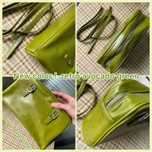 Load image into Gallery viewer, Fashion Women Green Big Shoulder Bags PU Leather Female Purse Handbags Large Capacity Ladies Daily Small Casual Tote Bolso Mujer

