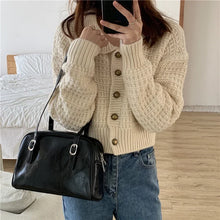 Load image into Gallery viewer, Fashion Women Green Big Shoulder Bags PU Leather Female Purse Handbags Large Capacity Ladies Daily Small Casual Tote Bolso Mujer
