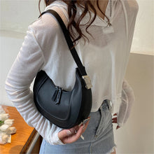 Load image into Gallery viewer, Women PU Leather Handbag Design Bag Female New Tide Simple Personality Underarm Crescent Bag Ladies Shoulder Bag Bolsos
