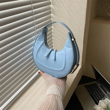 Load image into Gallery viewer, Women PU Leather Handbag Design Bag Female New Tide Simple Personality Underarm Crescent Bag Ladies Shoulder Bag Bolsos
